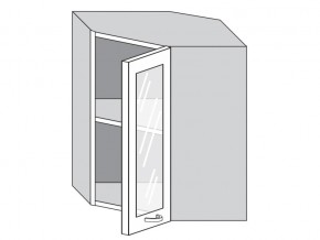 1.60.3у Шкаф настенный (h=720) угловой на 600мм со стекл. дверцей в Еманжелинске - emanzhelinsk.магазин96.com | фото
