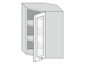 19.60.3у Шкаф настенный (h=913) угловой на 600мм со стекл. дверцей в Еманжелинске - emanzhelinsk.магазин96.com | фото