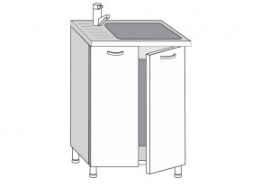 2.60.2м Шкаф-стол на 600мм под врезную мойку с 2-мя дверцами в Еманжелинске - emanzhelinsk.магазин96.com | фото