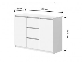 Комод с 3-мя ящиками и дверками СГ Модерн в Еманжелинске - emanzhelinsk.магазин96.com | фото