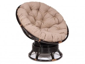 Кресло-качалка Papasan w 23/01 B с подушкой Antique brown, экошерсть Коричневый в Еманжелинске - emanzhelinsk.магазин96.com | фото