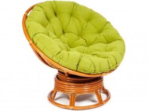 Кресло-качалка Papasan w 23/01 B с подушкой Cognac, флок Олива в Еманжелинске - emanzhelinsk.магазин96.com | фото