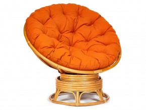 Кресло-качалка Papasan w 23/01 B с подушкой Honey, ткань Оранжевый в Еманжелинске - emanzhelinsk.магазин96.com | фото