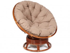 Кресло-качалка Papasan w 23/01 B с подушкой Pecan, экошерсть Коричневый в Еманжелинске - emanzhelinsk.магазин96.com | фото