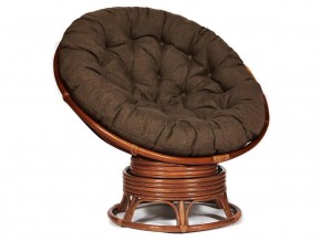 Кресло-качалка Papasan w 23/01 B с подушкой Pecan, ткань Коричневый в Еманжелинске - emanzhelinsk.магазин96.com | фото