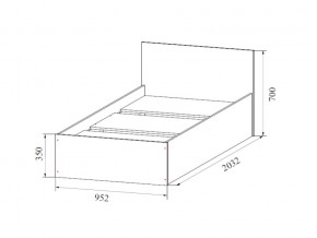 Кровать одинарная (Без матраца 0,9*2,0) в Еманжелинске - emanzhelinsk.магазин96.com | фото